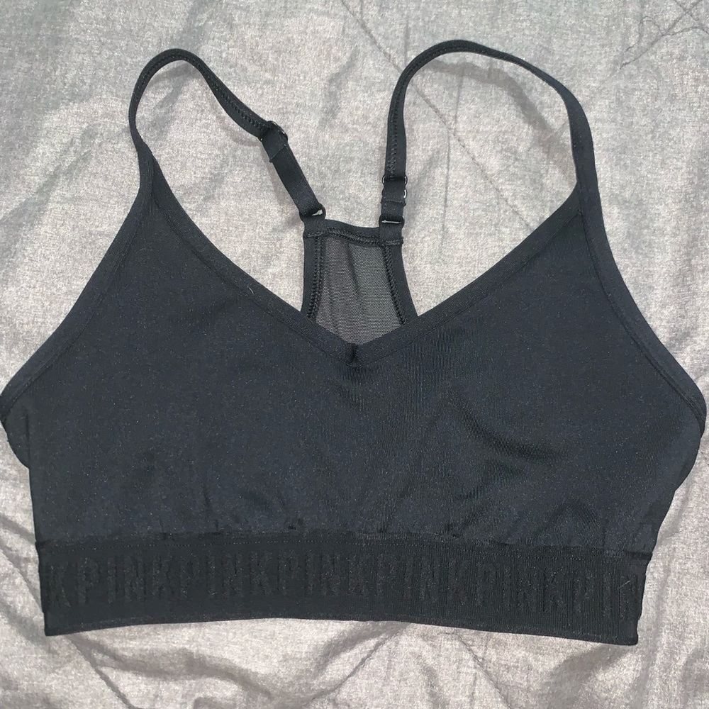 VS PINK Black Sports Bra